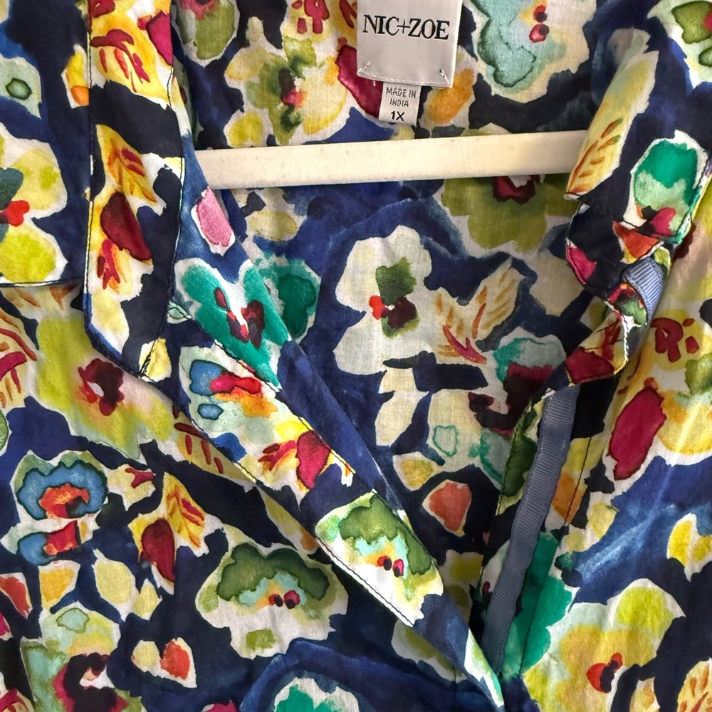 NIC+ZOE Floral Button Down Blouse – Size 1X | NWOT - Picture 3 of 5